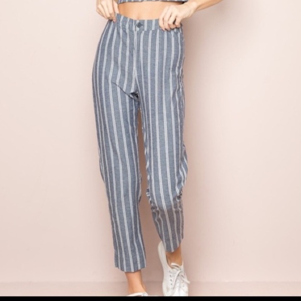 brandy melville blue striped tildens